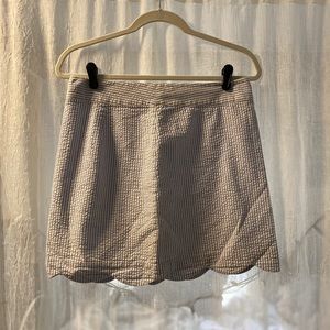 Vineyard Vines Seersucker Scalloped Skirt (New)